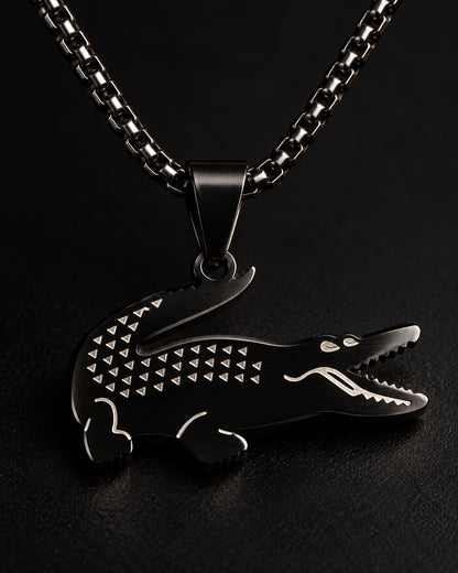 BLACK CROC NECK