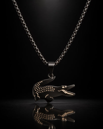 BLACK CROC NECK