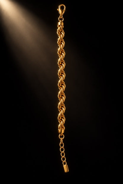 GOLD ROPE BRACELET