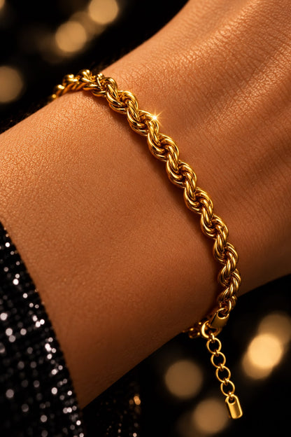 GOLD ROPE BRACELET