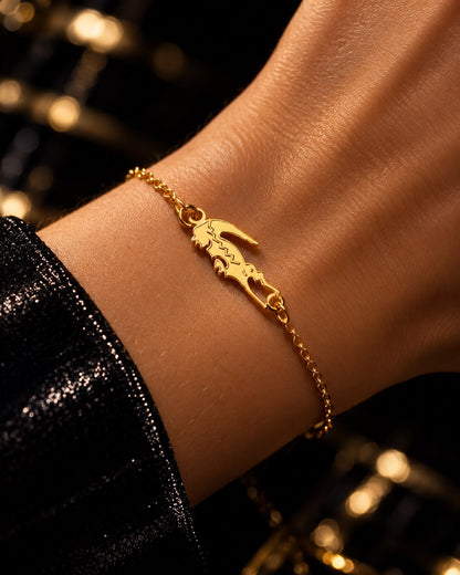 GOLD CROC BRACELET